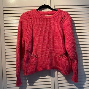 Fuchsia / Hot Pink sweater - LOFT size SP